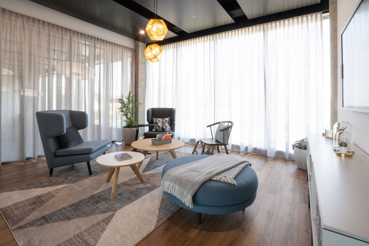 Ein Arbeitsort zum Besprechen, Loungen Netzwerken und Lernen