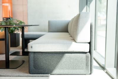 Das Worksofa überzeugt durch seine Funktionalität und dem hohen Sitzkomfort